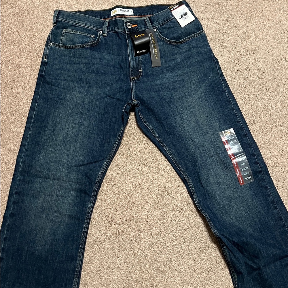 Lee Men's Relaxed Fit Denim Jeans - Picture 2 of 6